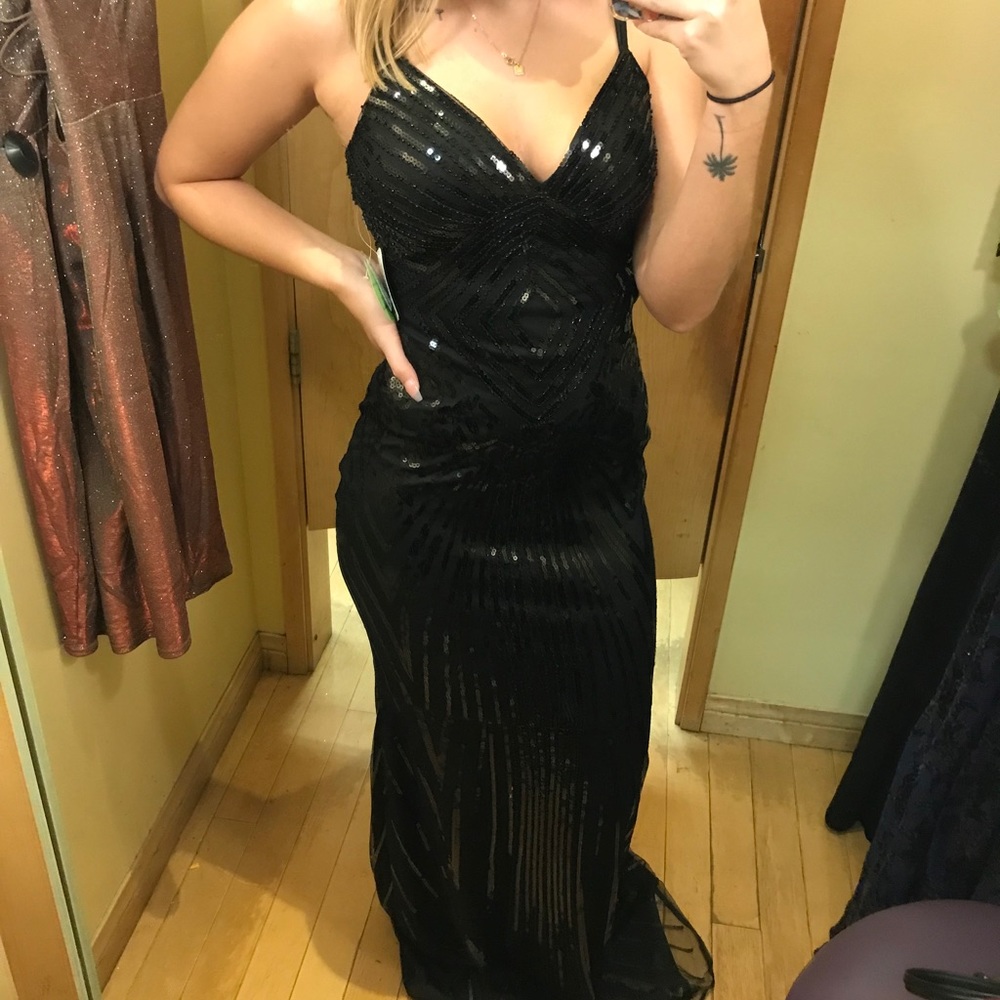 BNWT black formal dress